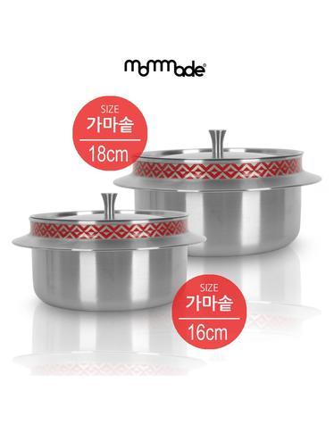 [mommade] 맘메이드 IH 통3중 스테인레스 가마솥 2종