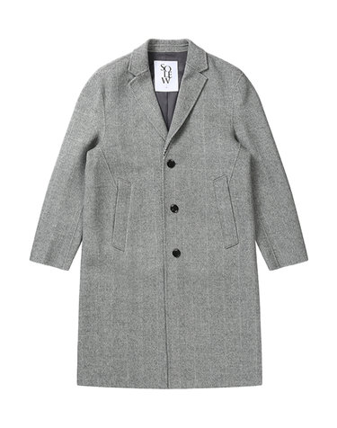 [Solew] Premium Cashmere-Blend Handmade Coat_Grey