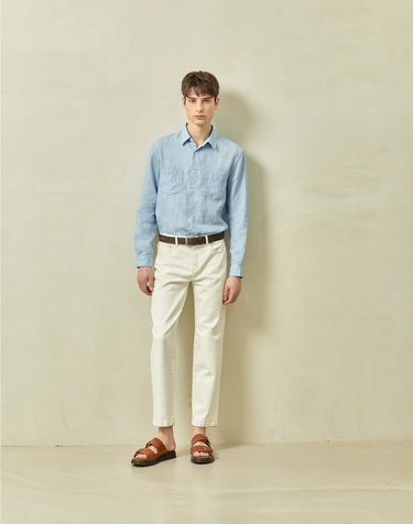 [Solew] Tapered Denim Pants_Off White