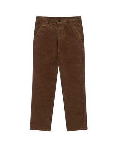 [Solew] Velvet Tapered Pants_Brown (벨벳 테이퍼드 팬츠_브라운)