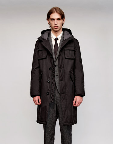 [Solew] Modified Fishtail Parka_Black (변형 피쉬테일 파카_블랙)