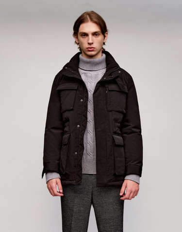 [Solew] Safari 4-Pocket Duck Down Jumper_Black (사파리 4-포켓 덕다운 점퍼_블랙)
