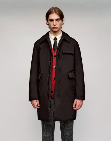 [Solew] Flap Pocket Goose Down Coat_Black (플랩 포켓 구스 다운 코트_블랙)