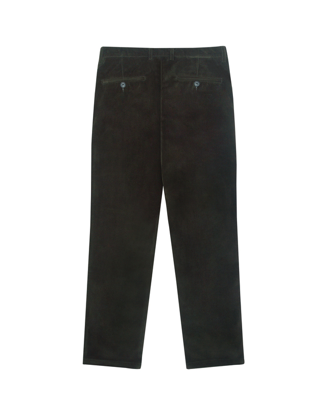 소루 [Solew] Velvet Tapered Pants_Army Green (벨벳 테이퍼드 팬츠_아미그린) 착용컷