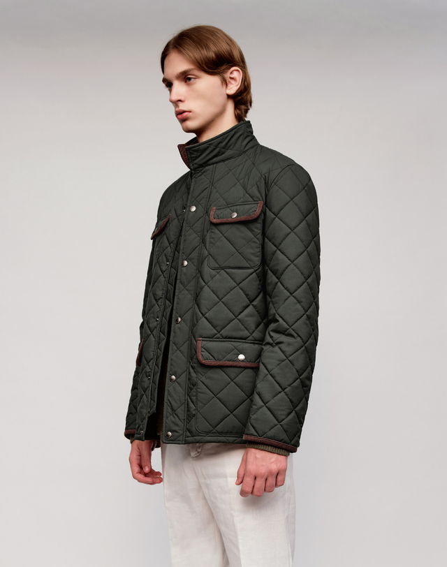 소루 [Solew] Quilting Out Pocket Jacket_Khaki (퀼팅 아웃 포켓 자켓_카키) 착용컷