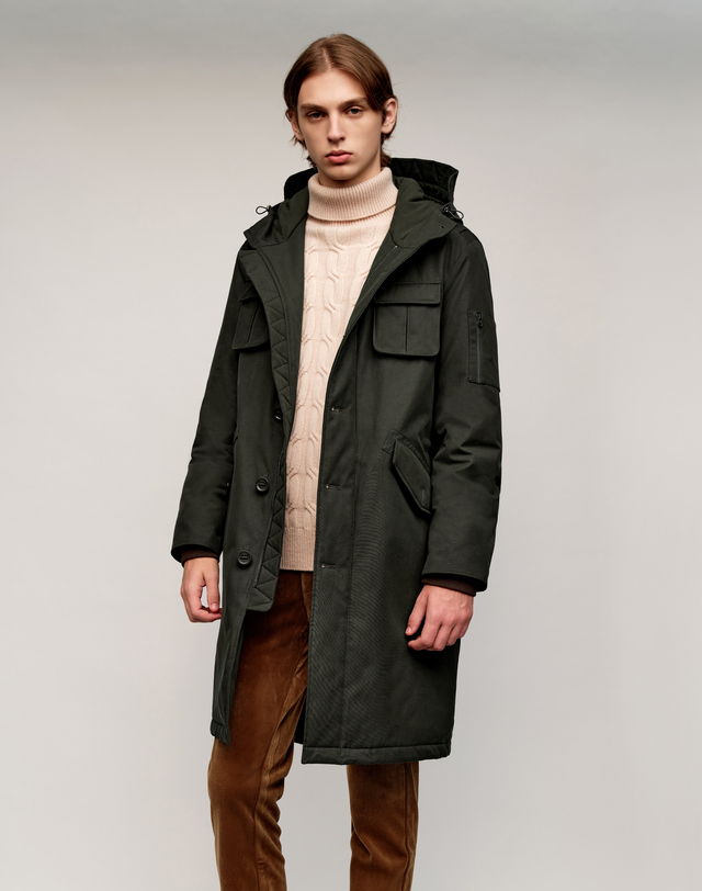 소루 [Solew] Modified Fishtail Parka_Khaki (변형 피쉬테일 파카_카키) 착용컷