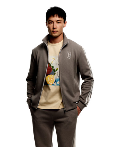 [Solew] Logo Point Track Zip-up_Grey