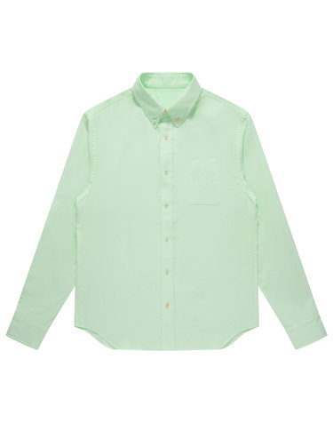 [Solew] Oxford Button-Down Shirt_Light Green
