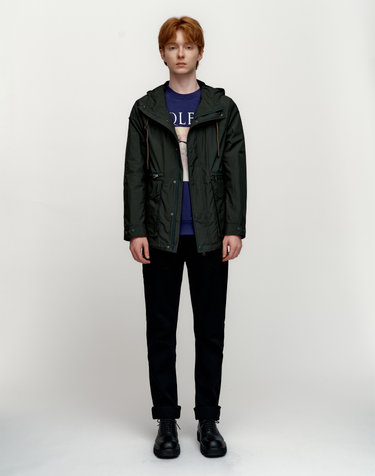 소루 [Solew] Anorak Hooded Windbreaker_Green