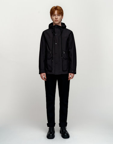 소루 [Solew] Anorak Hooded Windbreaker_Black