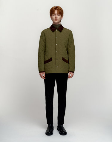 [Solew] Corduroy Quilting Jumper_Khaki