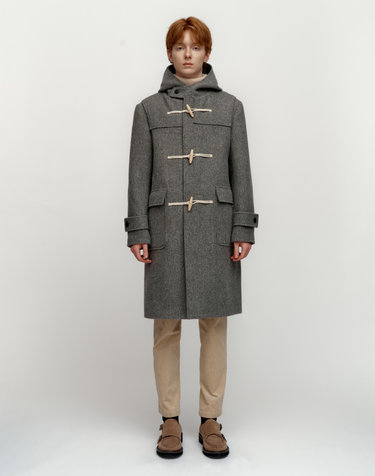 [Solew] Wool Duffle Hooded Coat_Grey