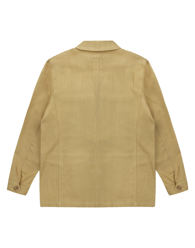 소루 [Solew] Linen Twill Outer Shirt_Mustard 머스타드 착용컷
