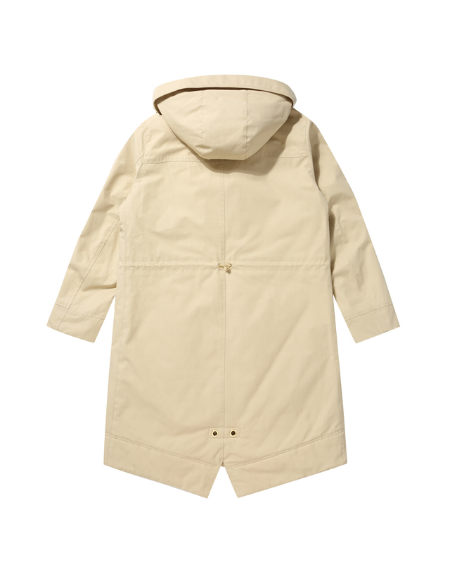 소루 [Solew] Boa Fur Hooded Nocturnal Parka_Ivory 아이보리 착용컷