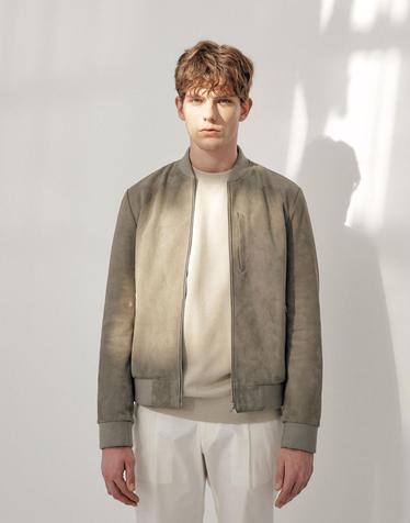 [Solew] Bomber Suede Jacket_Light Khaki (보머 스웨이드자켓_라이트 카키)