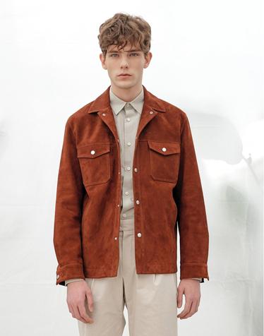 [Solew] Suede Semi-Over fit Outer shirt_3Colors (스웨이드 세미오버핏 아우터셔츠_3컬러)