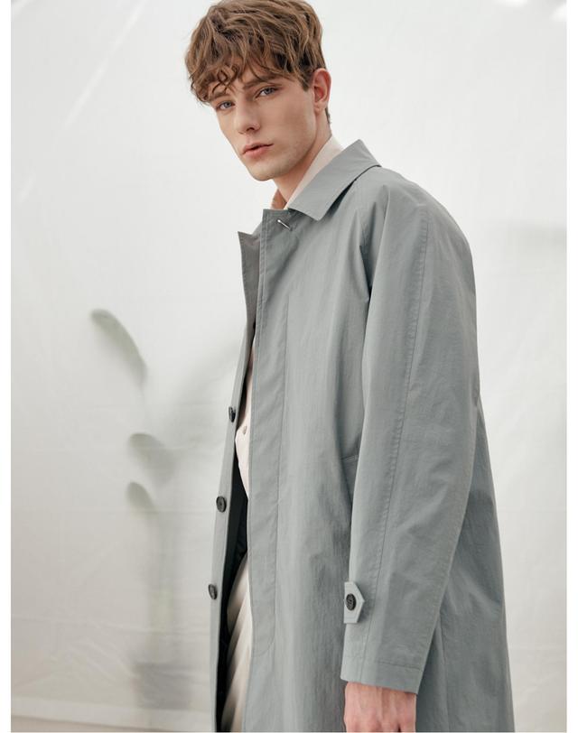 소루 [Solew] Balmacaan Coat_4Colors (발마칸 트렌치 코트_4컬러) 착용컷