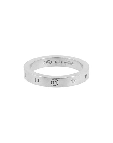 메종마르지엘라 SM1UQ0127 P9246 121 인그레이빙 로고 3mm 실버 반지