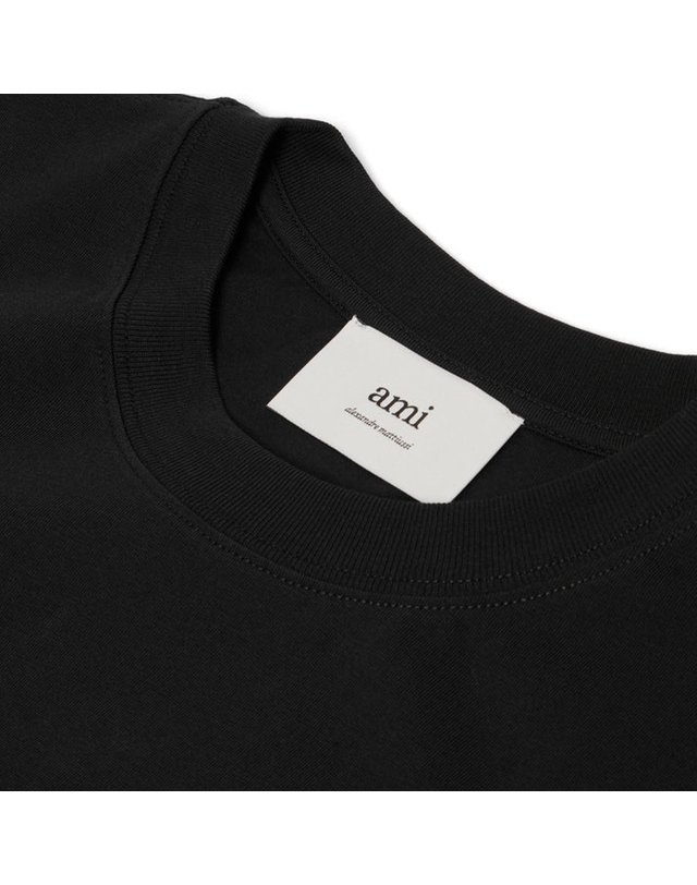 아미 [AMI] 하트 로고 긴팔 티셔츠 BFUTS235 724 001 착용컷