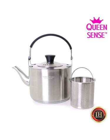 [QUEENSENSE] 세신퀸센스 모던 IH304 인덕션 스텐주전자 1.2L+차망