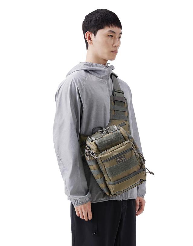 맥포스 맥포스 가넷 슬링백 - 카키 포리지 착용컷