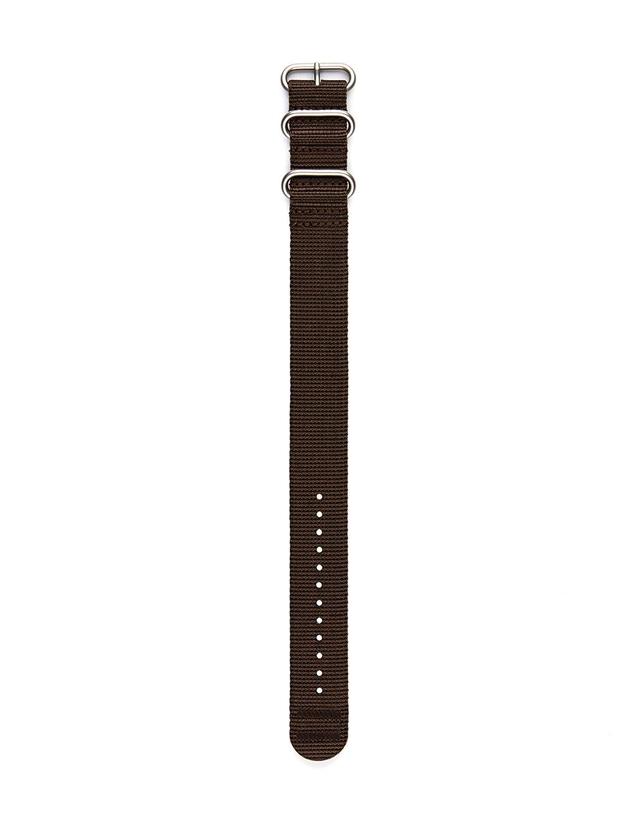 베르투치 베르투치 B-TYPE 헤비듀티 나일론 나토밴드 22mm 필드 브라운 착용컷