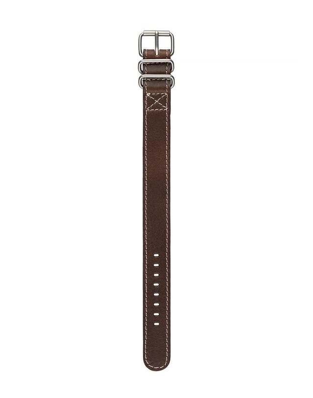 베르투치 베르투치 호윈 가죽 나토밴드 22mm 너트 브라운 (더블 룹) 착용컷