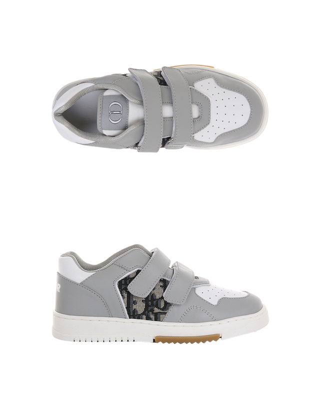 디올 [국내/당일]25SS 5SBS25SHOE 43C 디올 키즈 B27 오블리크 벨크로 스니커즈 착용컷
