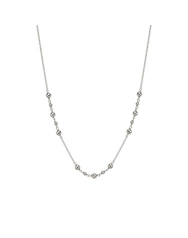 SILVER 바리아토 화이트 목걸이 S-FANN026W