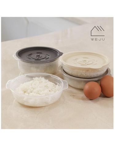 위주 스팀 냉동밥 전자레인지 조리용기 450ml 12개