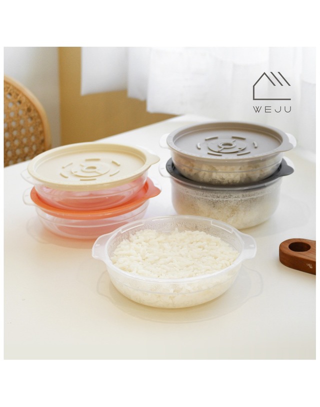 위주 스팀 냉동밥 전자레인지 조리용기450ml 6개+600ml 5개 착용컷