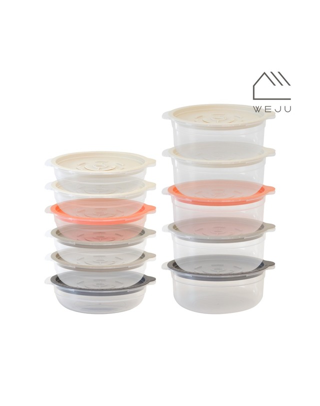 위주 스팀 냉동밥 전자레인지 조리용기450ml 6개+600ml 5개 착용컷