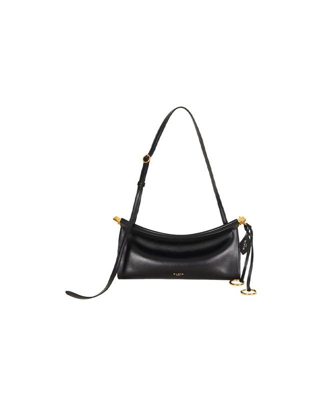 알라이아 알라이아 26FW 여성 르 클릭 이스트 웨스트 레더 숄더백 스몰 블랙 AA1S01426CA332 999 착용컷