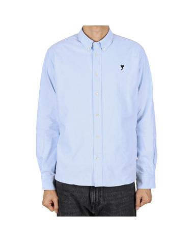 아미 26SS 남성 하트로고 옥스포드 셔츠 스카이블루 HSH763 CO0031 450
