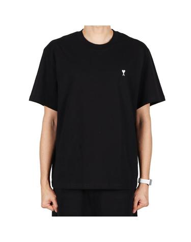 아미 26SS 남성 하트로고 반팔티 블랙 HTS346 724 045