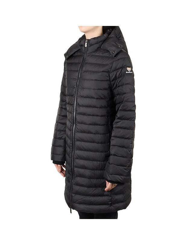 버버리 버버리 여성 베어 로고 후드 다운 패딩 블랙 성인사이즈 8109351 A1189 12-14Y 착용컷