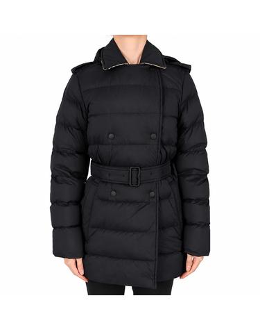 버버리 26FW 여성 벨트 후드 다운 패딩 블랙 8131874 A1189