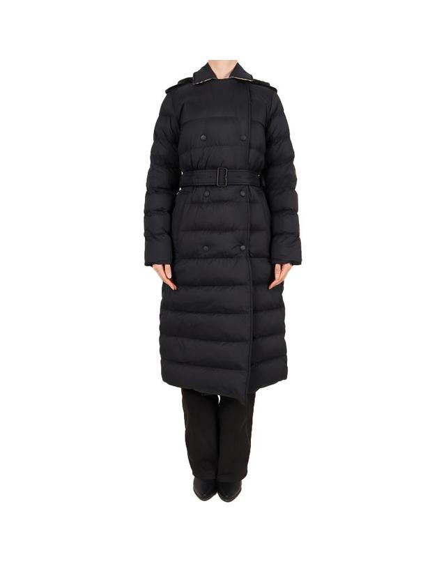 버버리 버버리 26FW 여성 켄트 롱 다운 패딩 블랙 8131873 A1189 착용컷
