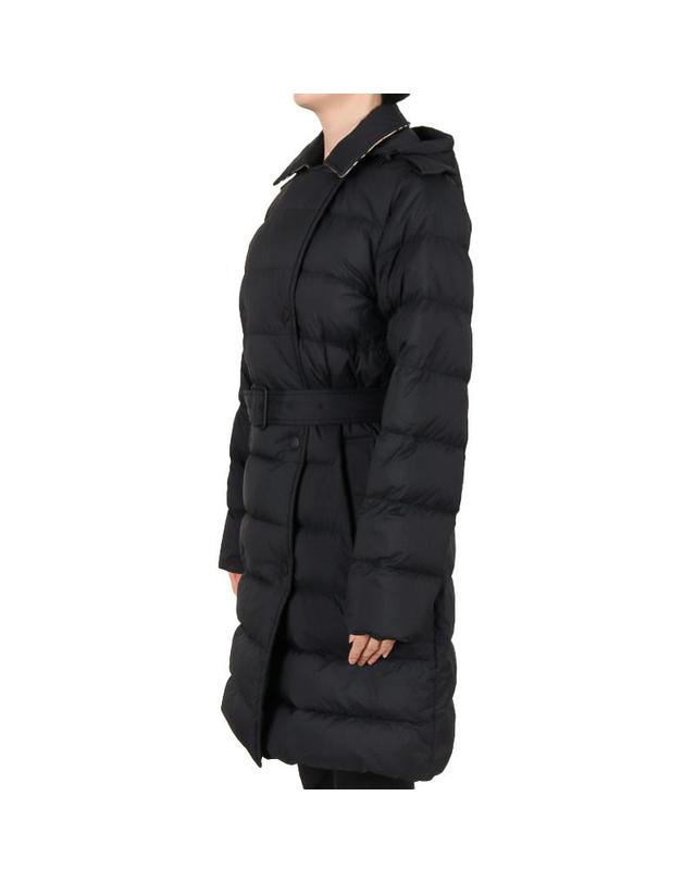 버버리 버버리 26FW 여성 벨트 후드 다운 패딩 블랙 8131875 A1189 착용컷