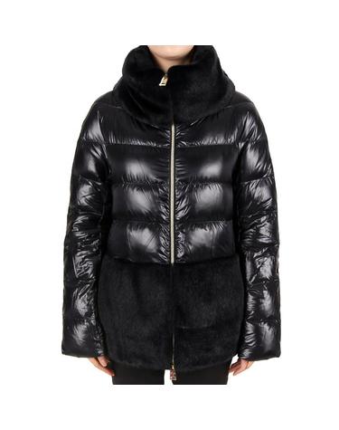 에르노 26FW 여성 울트라라이트 페이크퍼 다운 자켓 블랙 PI001933D 12017Z 9300