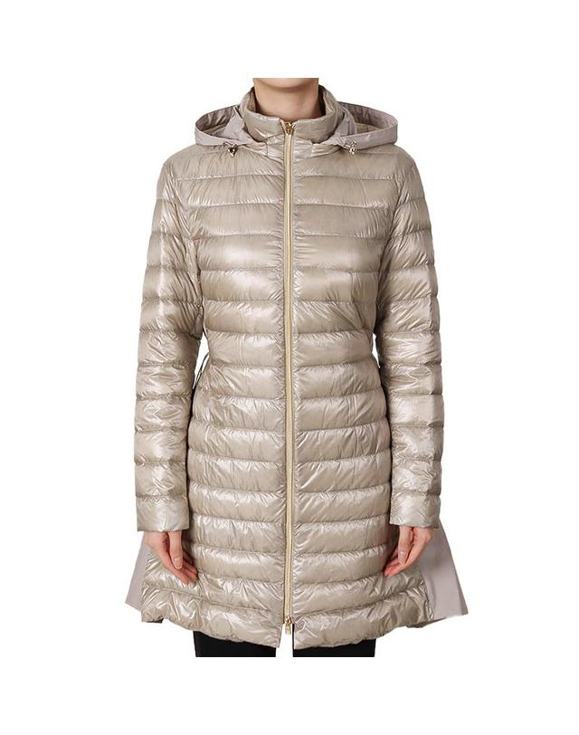 에르노 에르노 26SS 여성 라이트웨이트 후드 다운 패딩 자켓 바닐라 PI002190D 12017Z 1985 착용컷