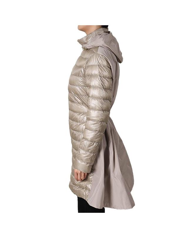 에르노 에르노 26SS 여성 라이트웨이트 후드 다운 패딩 자켓 바닐라 PI002190D 12017Z 1985 착용컷
