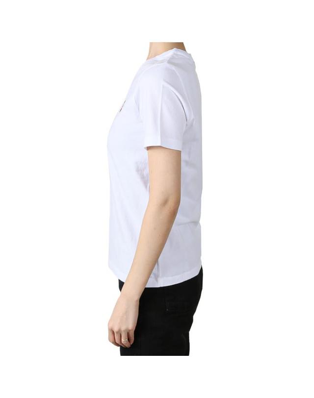 메종 키츠네 메종키츠네 메종키츠네 여성 레이디 폭스 레귤러 반팔티 화이트 PW00122KJ7026 P100 착용컷