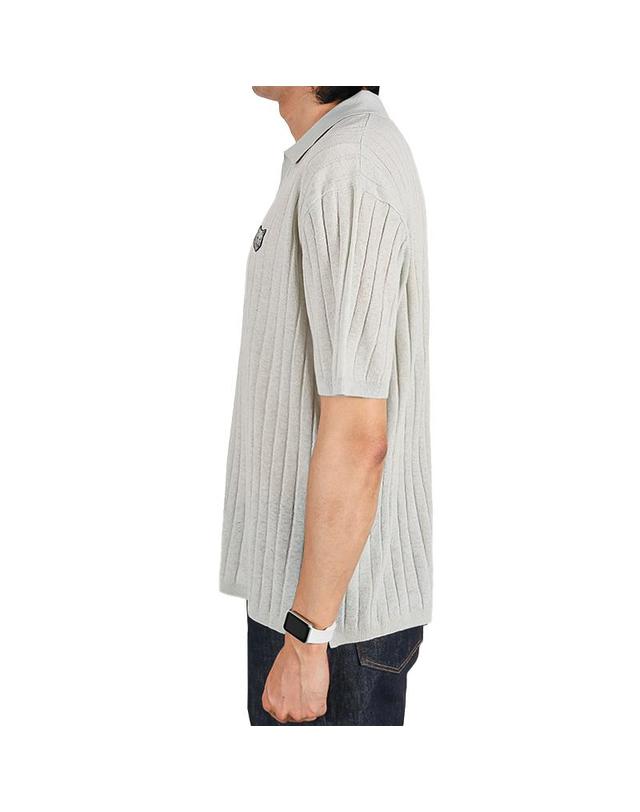 메종 키츠네 메종키츠네 메종키츠네 26SS 남성 폭스헤드 리넨 피케티 미네랄그레이 QM00203KT1198 0477 착용컷