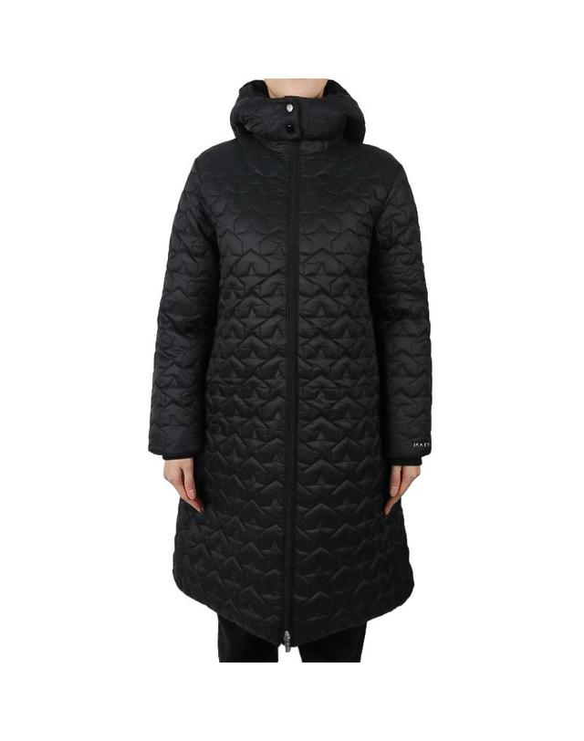 마르니 마르니 여성 스타 퀄팅 롱 다운 자켓 블랙 성인사이즈 M01166 M00SQ 0M900 12-14Y 착용컷