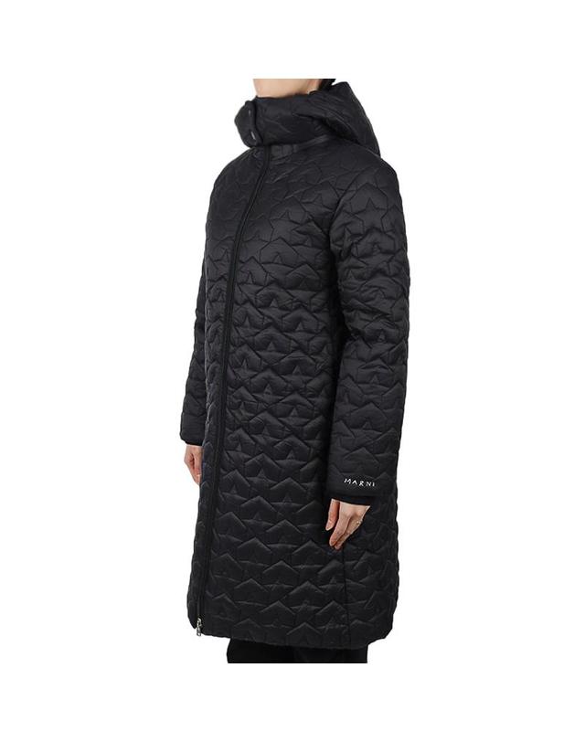 마르니 마르니 여성 스타 퀄팅 롱 다운 자켓 블랙 성인사이즈 M01166 M00SQ 0M900 12-14Y 착용컷