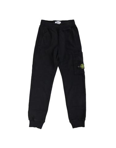 스톤아일랜드 키즈 와펜 패치 기모 카고팬츠 블랙 K2S166200001 S0A20 V0029 10-12Y