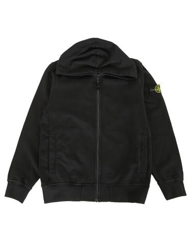 스톤아일랜드 26SS 키즈 와펜 패치 후드집업 블랙 L1S166100004 S0040 V0029 10-12Y
