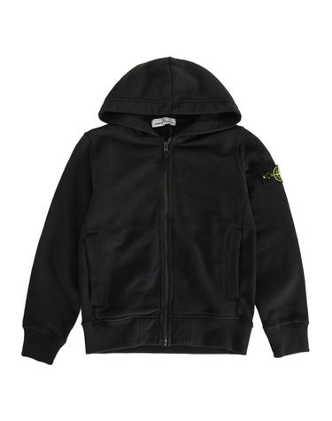 스톤아일랜드 26FW 키즈 와펜 패치 후드집업 블랙 L2S166100006 S0A20 V0029 6-8Y