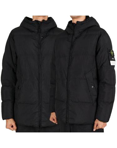 스톤아일랜드 26FW 남성 와펜 패치 크링클랩스 다운 패딩 블랙 L2S154100037 S0A23 V0029
